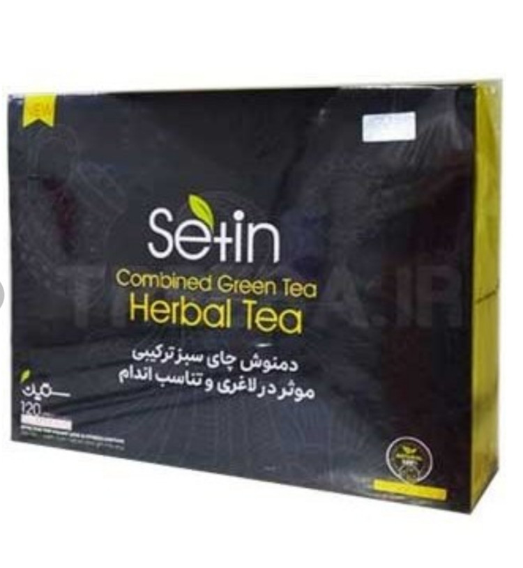 دمنوش چای سبز سنین ترکیبی موثر در کاهش وزن۱۲۰عددی